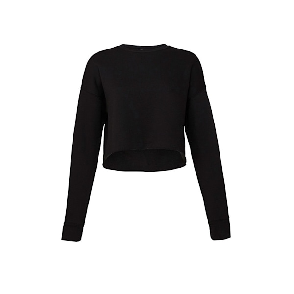 Bella + Canvas Damklippt Sweatshirt XL Svart Black XL