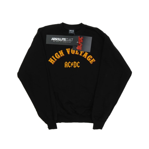 AC/DC Girls High Voltage Collegiate Sweatshirt 7-8 år Svart Black 7-8 Years