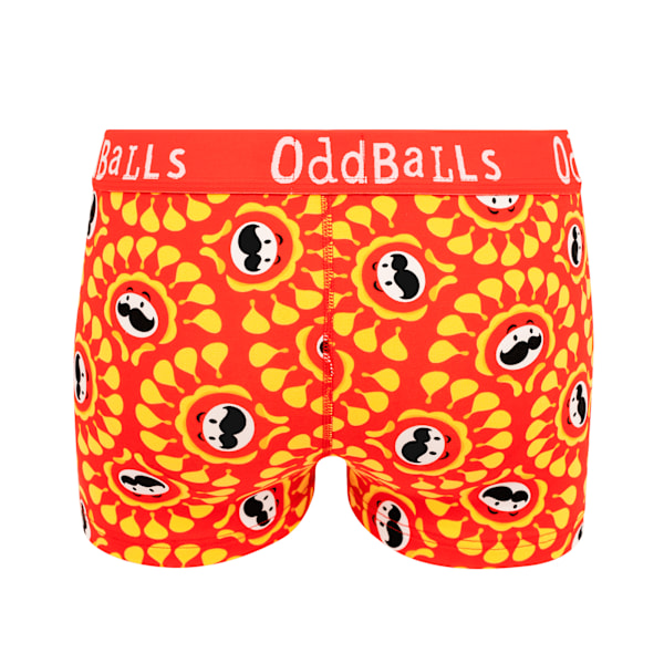 OddBalls Original Pringles Boxer Shorts för Kvinnor/Dam 12 UK Röd Red/Yellow 12 UK