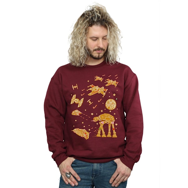 Star Wars Herr Gingerbread Battle Sweatshirt M Burgundy Burgundy M