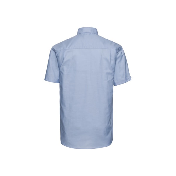 Russell Collection Herr Oxford Easy-Care Kortärmad Skjorta 15 Oxford Blue 15.5in