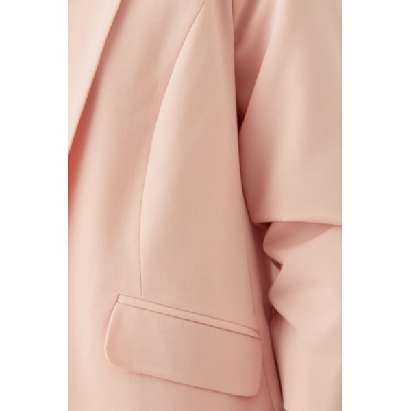 Dorothy Perkins Petite Ruched Blazer i Blush, Storlek 8 UK Blush 8 UK