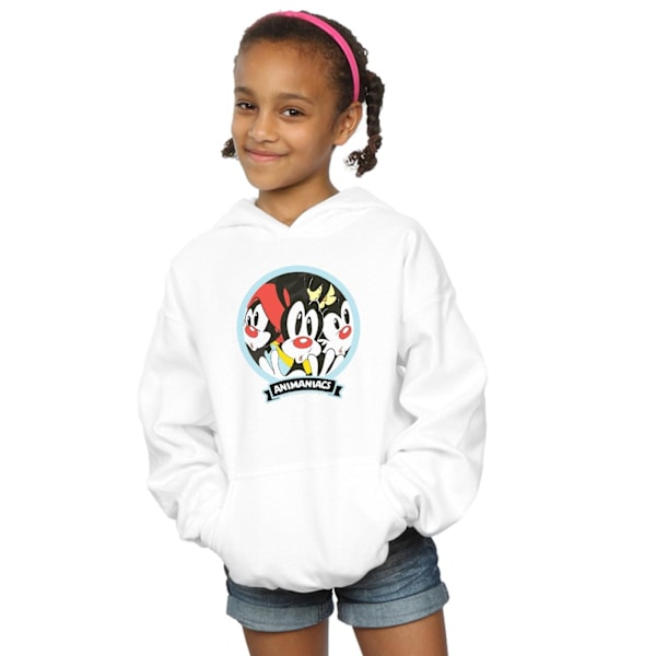 Animaniacs Girls Fisheye Group Hoodie 5-6 år Vit White 5-6 Years