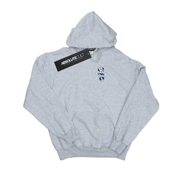 Disney Dam/Kvinnor Minnie Mouse Dansande Bröst Hoodie L Sport Sports Grey L