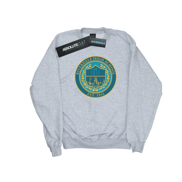 Riverdale Dam/Dam High School Crest Sweatshirt S Sports G Sports Grey S