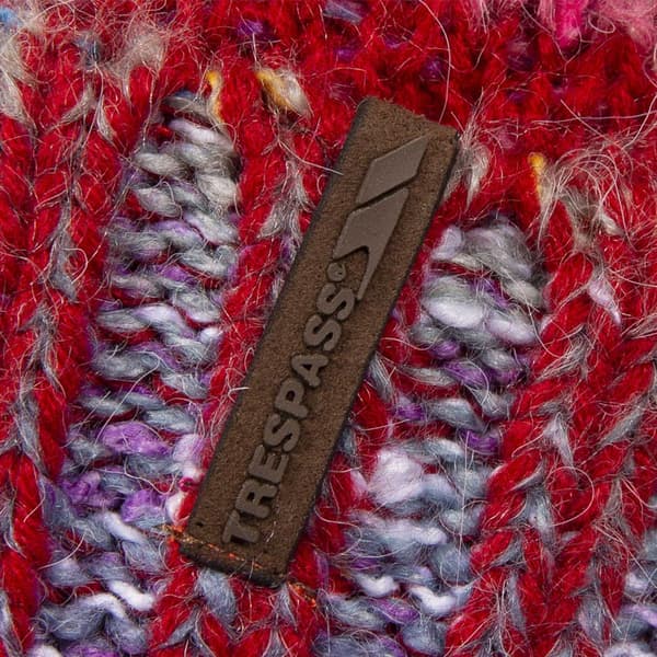Trespass Dam/Kvinnor Diandra Stickad Mössa One Size Röd Red One Size