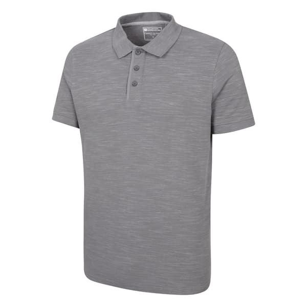 Mountain Warehouse Dawnay Pikétröja med Struktur för Män S Grå Charcoal S