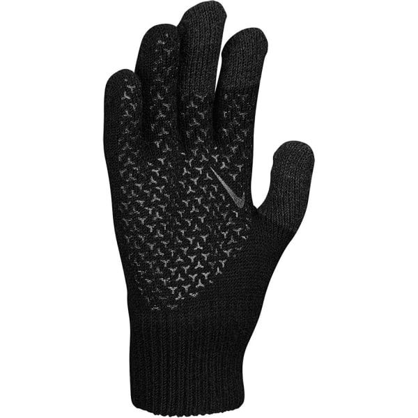 Nike Mens Knitted Twisted Grip Gloves S-M Black Black S-M