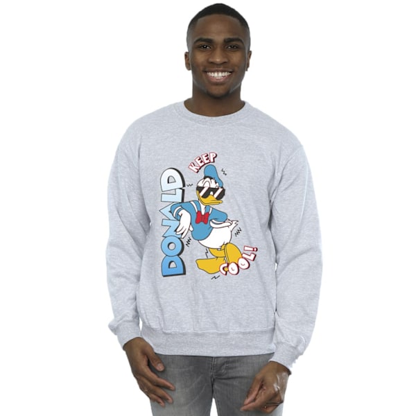 Disney Herr Donald Duck Cool Sweatshirt L Sports Grey Sports Grey L