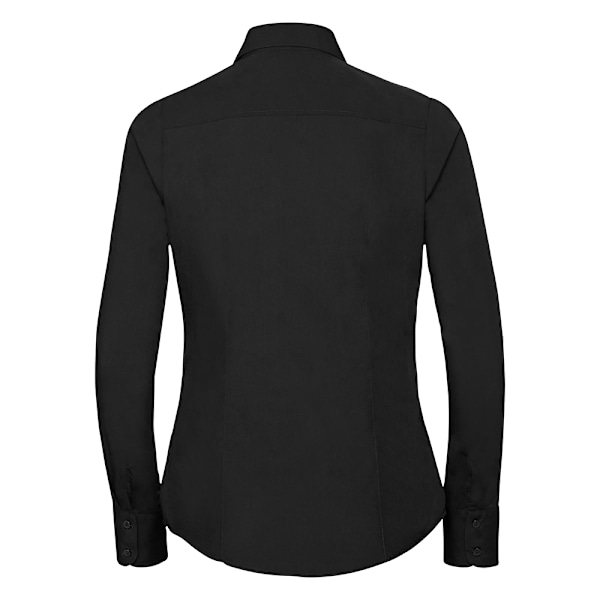 Russell Collection Dam/Kvinna Långärmad Poly-Bomull Easy C Black 4XL