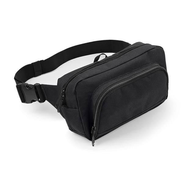 BagBase Organizer Bälte / Waistpack Bag (2,5 liter) One Size Bl Black One Size