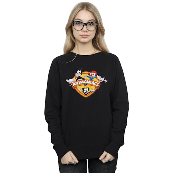 Animaniacs Dam/Damer Gruppsköld Sweatshirt L Svart Black L