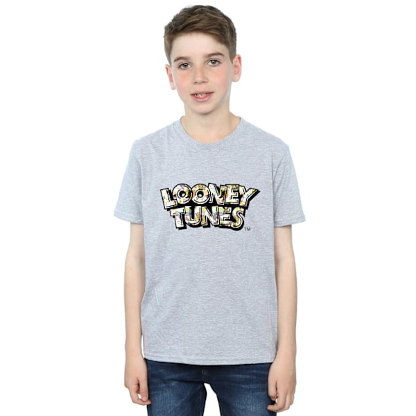 Looney Tunes Boys Logo Attitude T-shirt 7-8 år Sports Grey Sports Grey 7-8 Years
