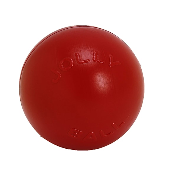 Jolly Pets Push-N-Play Hundboll 4,5 tum Röd Red 4.5in