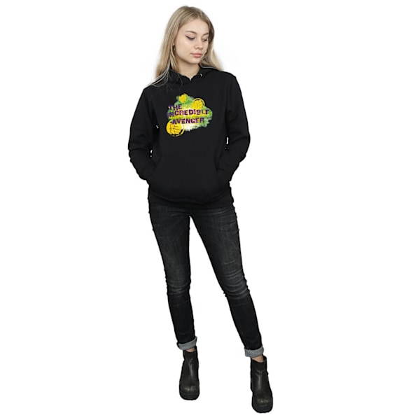 Marvel Womens/Ladies Hulk Incredible Avenger Hoodie L Svart Black L