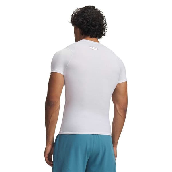 Under Armour Herr HeatGear Kompressionsunderställ Topp M Vit White M