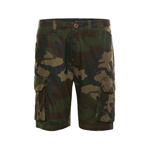 Brave Soul Herr River Camo Cargo Shorts S Khaki Camo Khaki Camo S