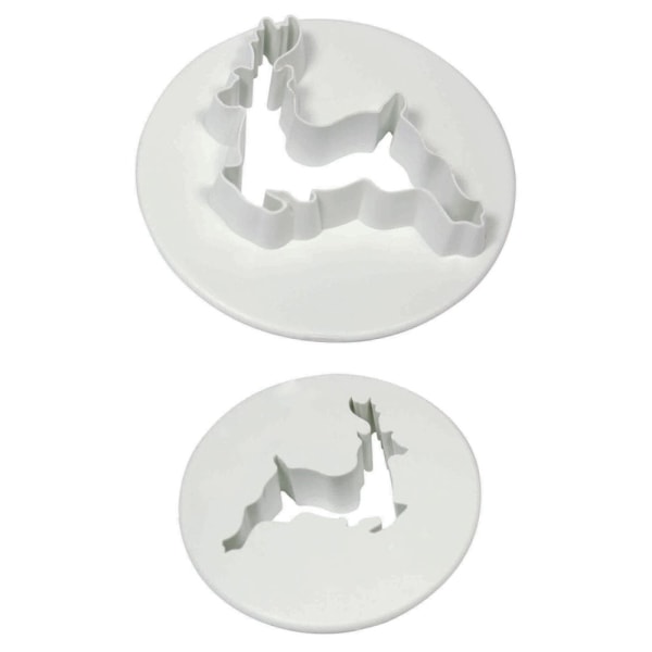 PME Reindeer Cookie Cutter (paket med 2) One Size Silver Silver One Size