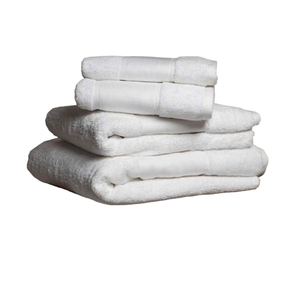 Towel City Tryckbar Kant Ekologisk Badlakan One Size Vit White One Size
