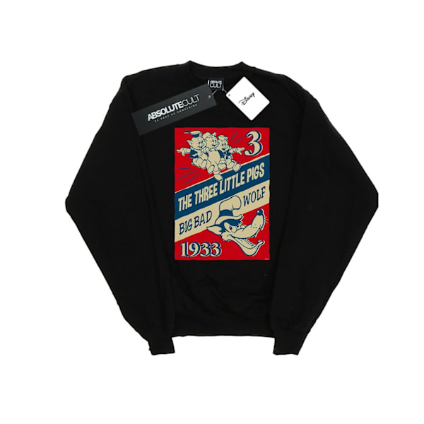 Disney Herr Tre Små Grisar Och Den Stora Stygga Vargen Sweatshirt S Black S