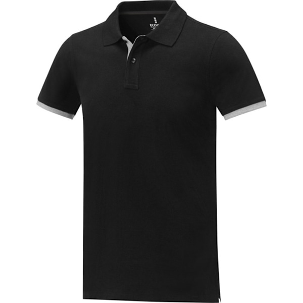 Elevate Herr Morgan Kortärmad Poloskjorta L Solid Black Solid Black L