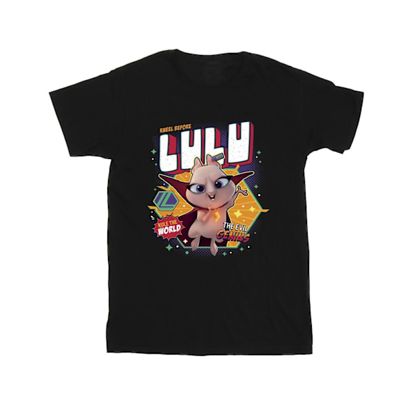 DC Comics Boys DC League Of Super-Pets Lulu Evil Genius T-Shirt Black 7-8 Years