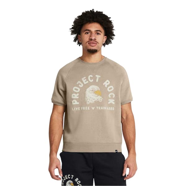 Under Armour Herr Project Rock Eagle Regular T-Shirt M Brun Brown M