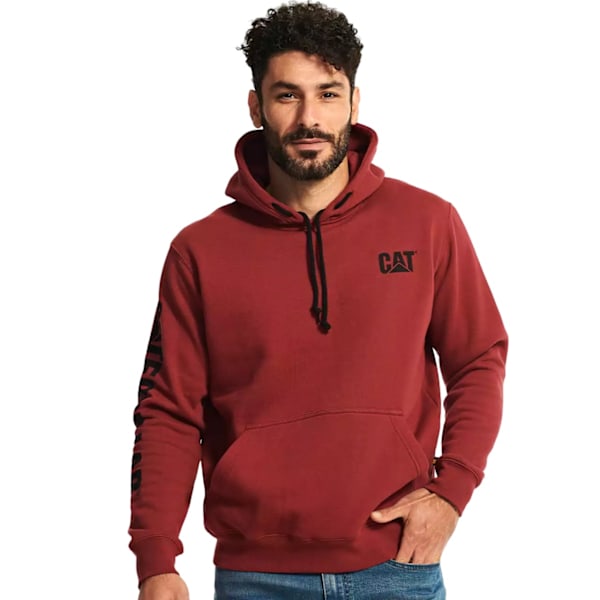 Caterpillar Herr Logo Hoodie 4XL Tegelröd Brick 4XL