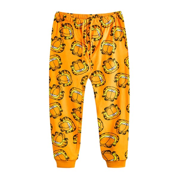 Garfield Barn/Barn Stor Ansikte Lång Pyjamas Set 5-6 År Orange Orange 5-6 Years