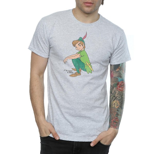 Peter Pan Classic Heather T-shirt för män 3XL Grå Grey 3XL