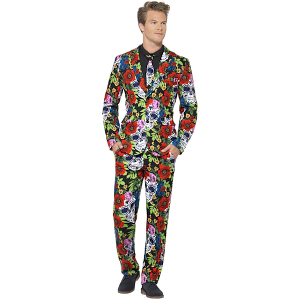 Smiffys Herr Day Of The Dead Kostym M Flerfärgad Multicoloured M