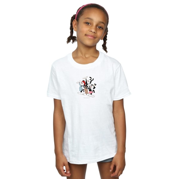 Animaniacs Girls Ta Da Bomull T-shirt 3-4 år Vit White 3-4 Years