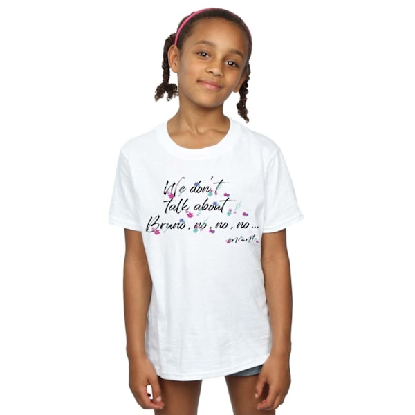 Disney Girls Encanto Bruno No No Bomull T-shirt 3-4 år Vit White 3-4 Years