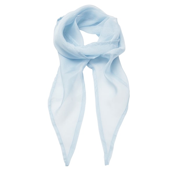 Premier Dam/Kvinna Arbets Chiffon Formell Scarf En Storlek Ljus Light Blue One Size