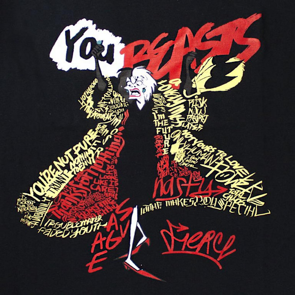 101 Dalmatiner Dam/Dam You Beasts Cruella De Vil Pyjamas S Black/White S