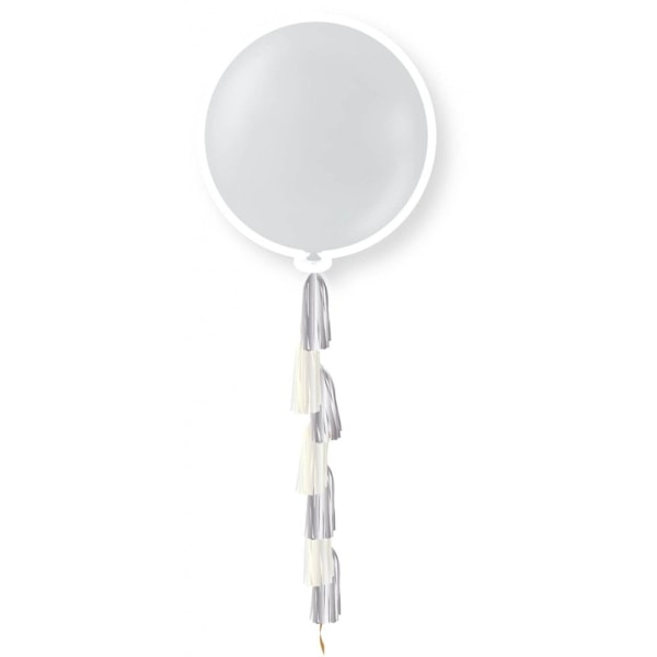 Globos Tassel Plain Balloons One Size Silver Silver One Size