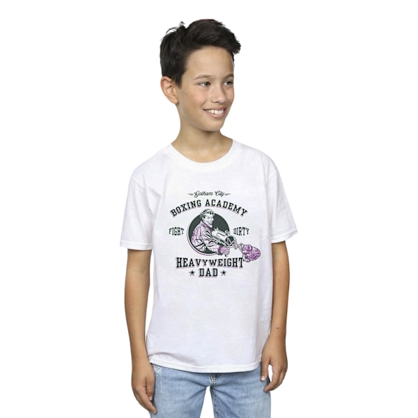 DC Comics Boys Batman Heavyweight Dad T-Shirt 9-11 år Vit White 9-11 Years