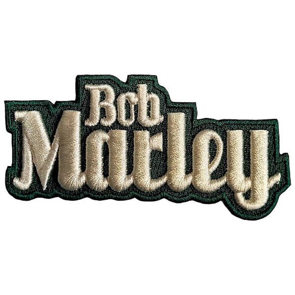 Bob Marley Vävd Textlogotyp Strykjärnslapp En Storlek Svart/Beige Black/Beige One Size