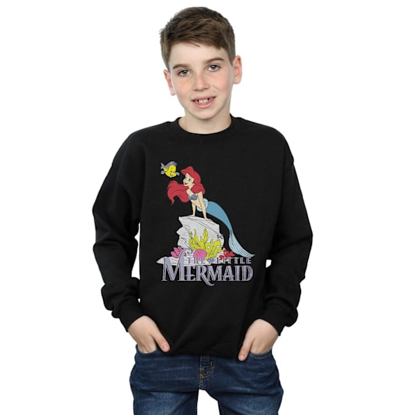 Disney Boys The Little Mermaid Sea Friend Sweatshirt 5-6 år Black 5-6 Years