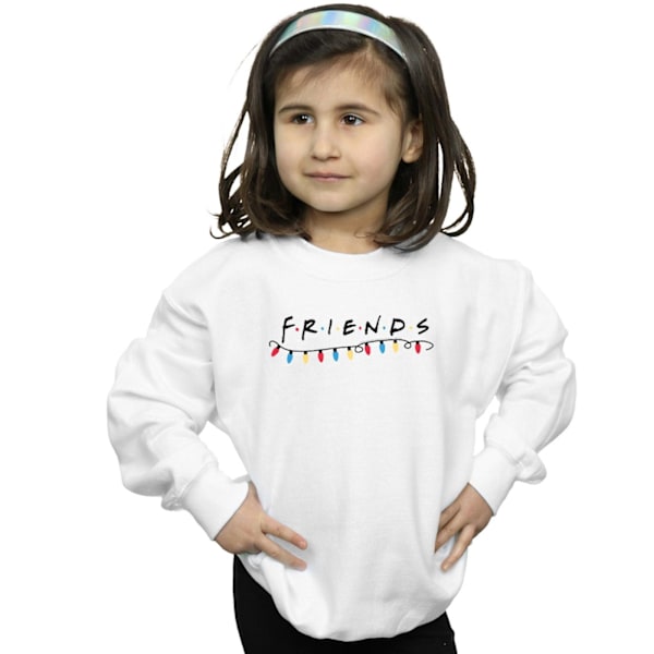 Friends Girls Christmas Lights Sweatshirt 3-4 år Vit White 3-4 Years