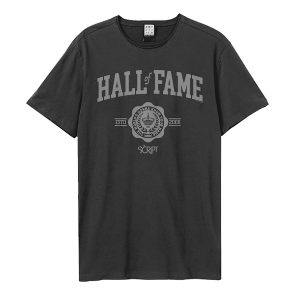 Amplified Unisex Vuxen Hall Of Fame The Script T-Shirt L Charco Charcoal L