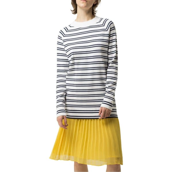 Tommy Hilfiger Dam/Kvinnor Randig Tunika M Vit White M