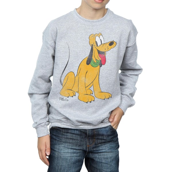 Disney Boys Classic Pluto Sweatshirt 7-8 år Sports Grey Sports Grey 7-8 Years