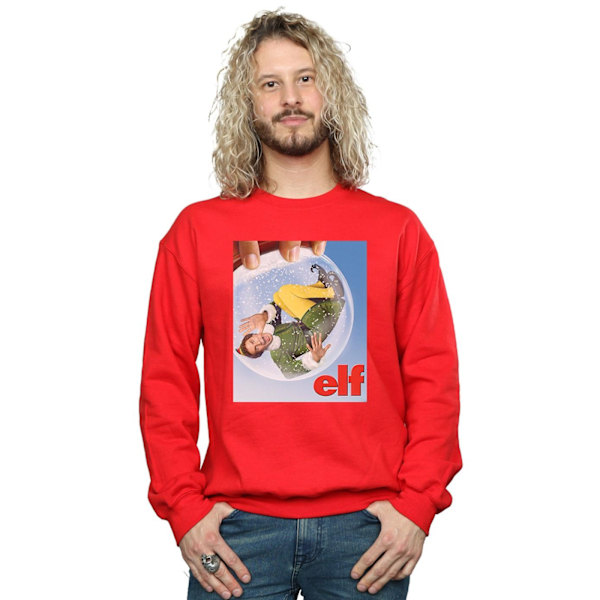 Elf Herr Snow Globe Poster Sweatshirt XL Röd Red XL