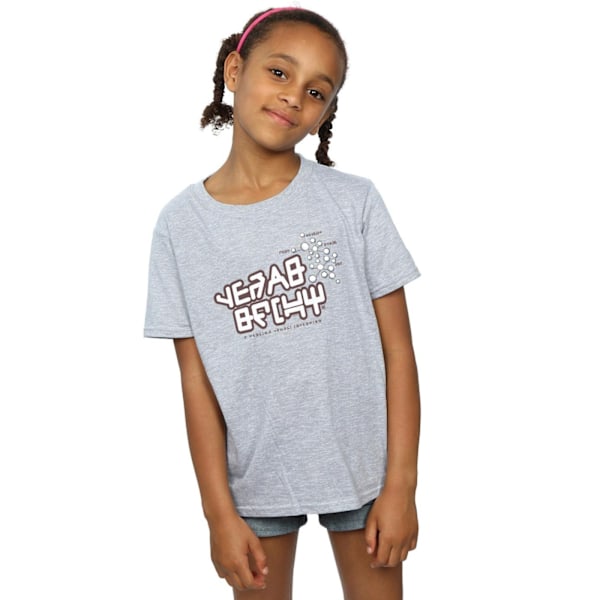 Marvel Girls Guardians Of The Galaxy Star Lord Text Bomull T-shirt Sports Grey 7-8 Years