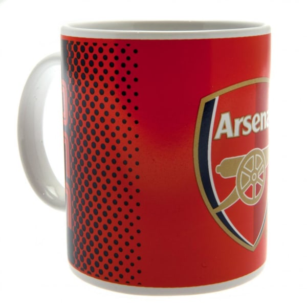 Arsenal FC Fade Design Keramisk Mugg I Acetatbox 9 x 8cm Röd/Vit Red/White/Navy 9 x 8cm