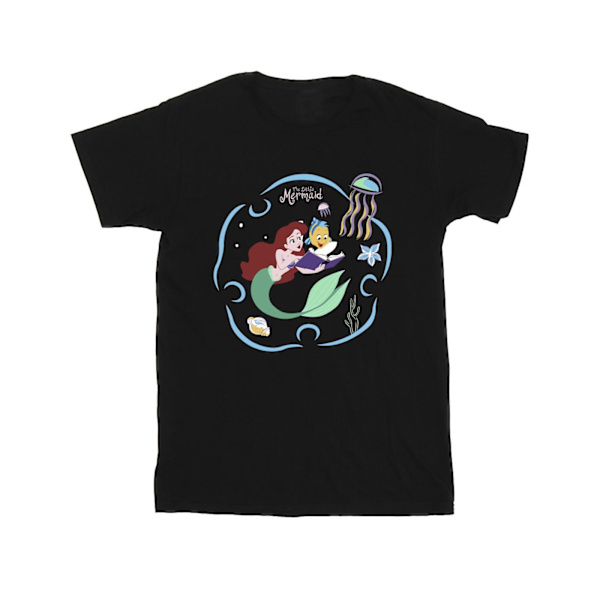 Disney Herr The Little Mermaid Läser En Bok T-Shirt 4XL Svart Black 4XL