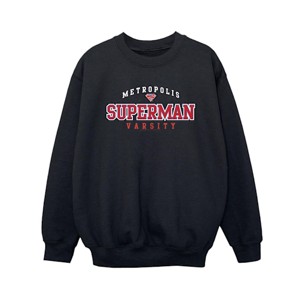 DC Comics Boys Superman Metropolis Varsity Sweatshirt 3-4 år Black 3-4 Years