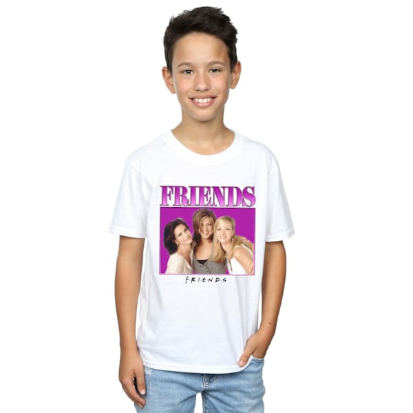 Friends Boys Monica Rachel Phoebe Homage T-Shirt 9-11 År Vit White 9-11 Years