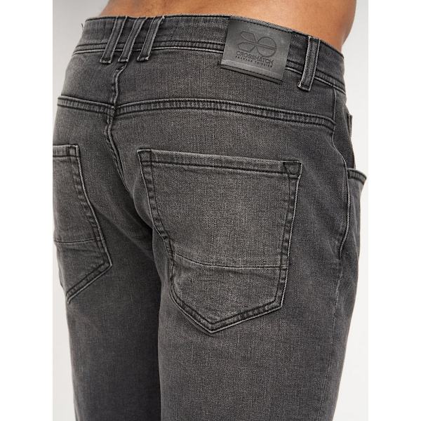 Crosshatch Sheldons Slim Jeans 36R Mörk Kol Dark Charcoal 36R